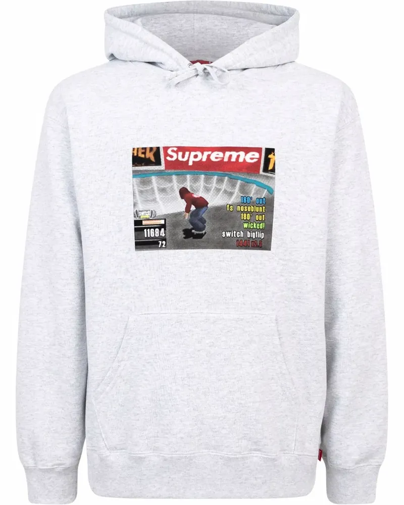Supreme Being x Thrasher Hoodie mit Logo-Print - Grau Grau