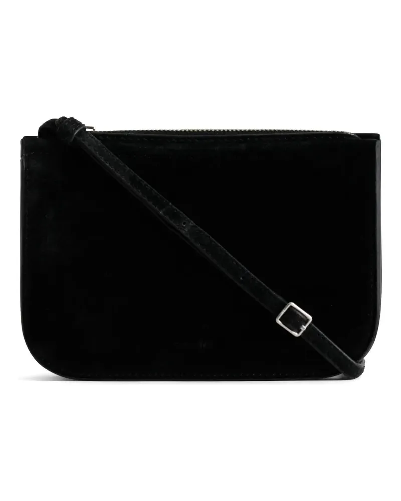 YU MEI Vi Bag suede crossbody bag - Schwarz Schwarz
