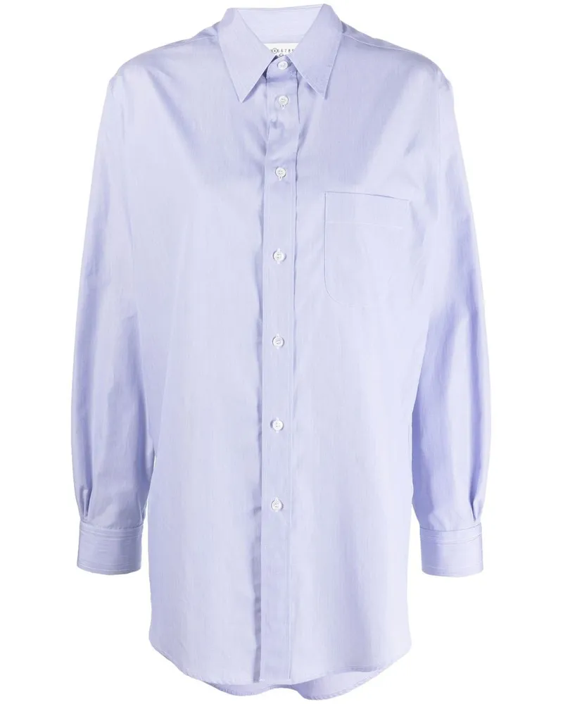 Maison Margiela Hemd aus Pikee - Blau Blau