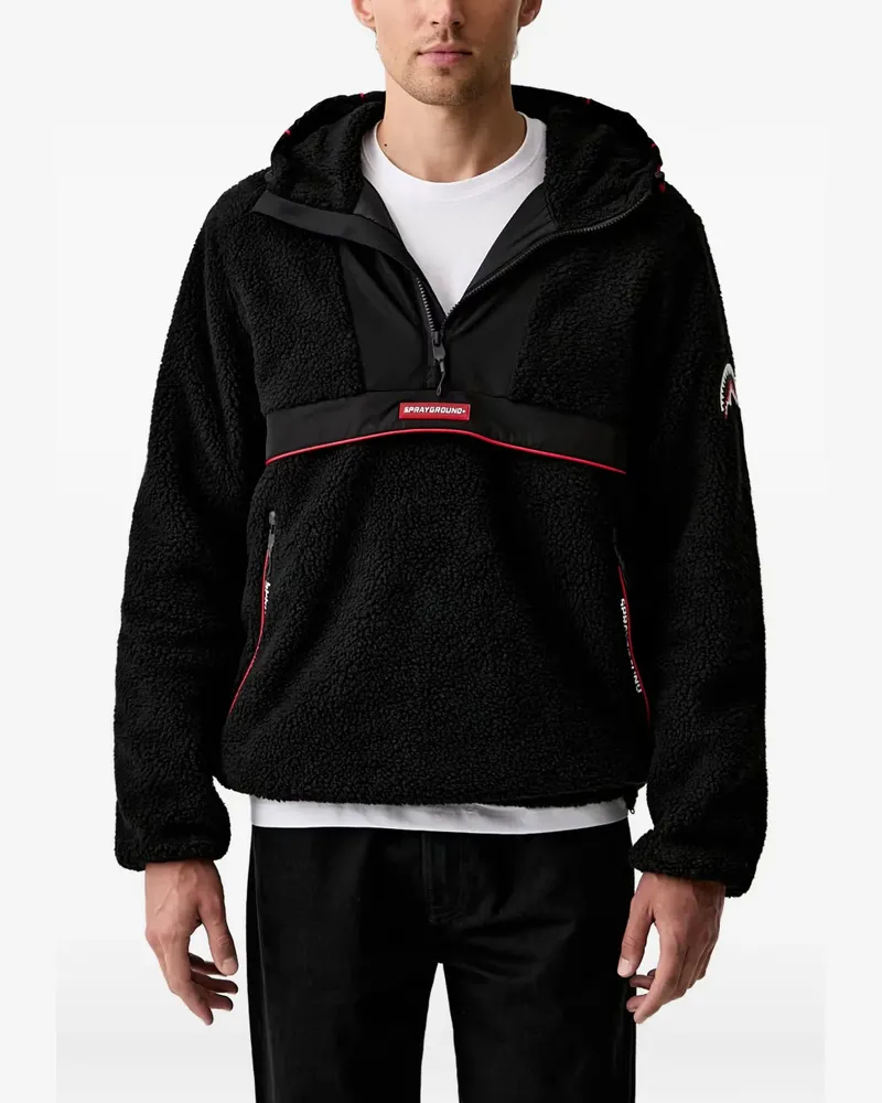 Sprayground SG Teddybear Hoodie mit Fleece-Einsätzen - Schwarz Schwarz