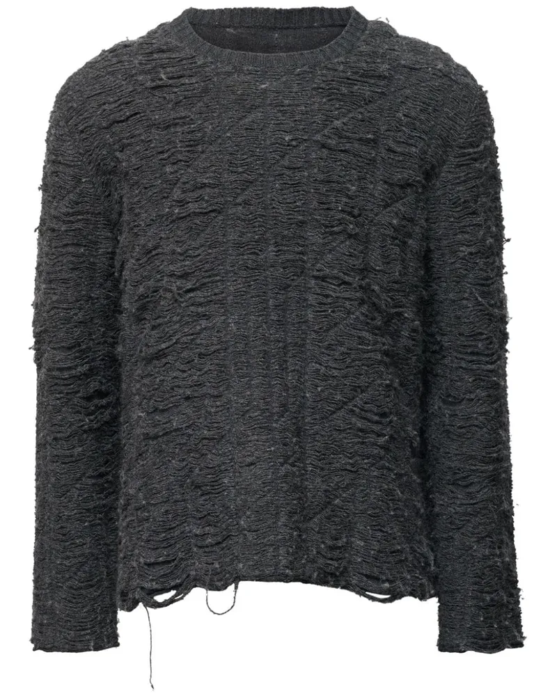 Maison Margiela Pullover im Distressed-Look - Grau Grau