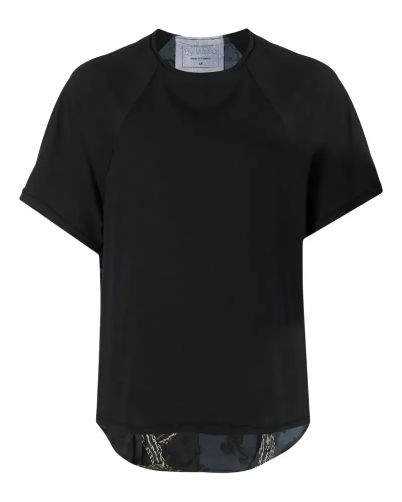 BY WALID T-Shirt mit Raglanärmeln - Schwarz Schwarz