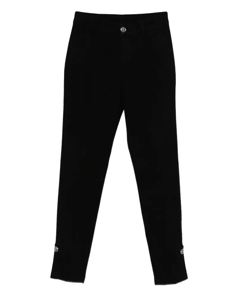 Liu Jo Hose mit Knöpfen - Schwarz Schwarz