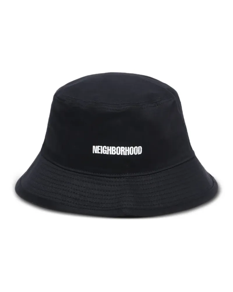 Neighborhood Fischerhut mit Logo - Schwarz Schwarz
