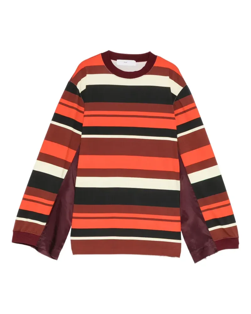 Toga T-Shirt mit gestreiftem Einsatz - Orange Orange