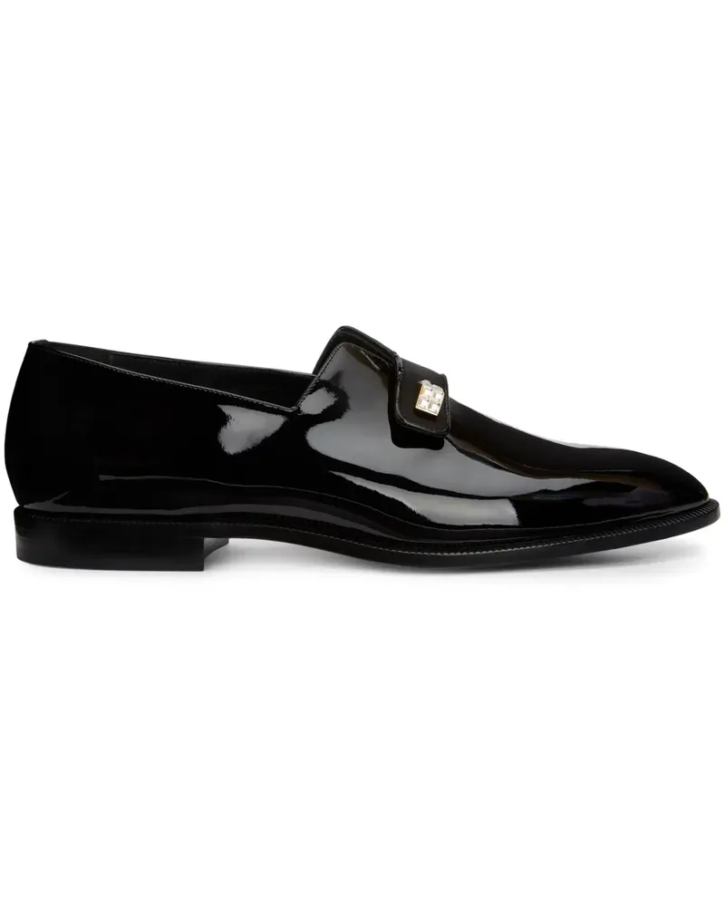 Giuseppe Zanotti Marty Loafer aus Lackleder - Schwarz Schwarz