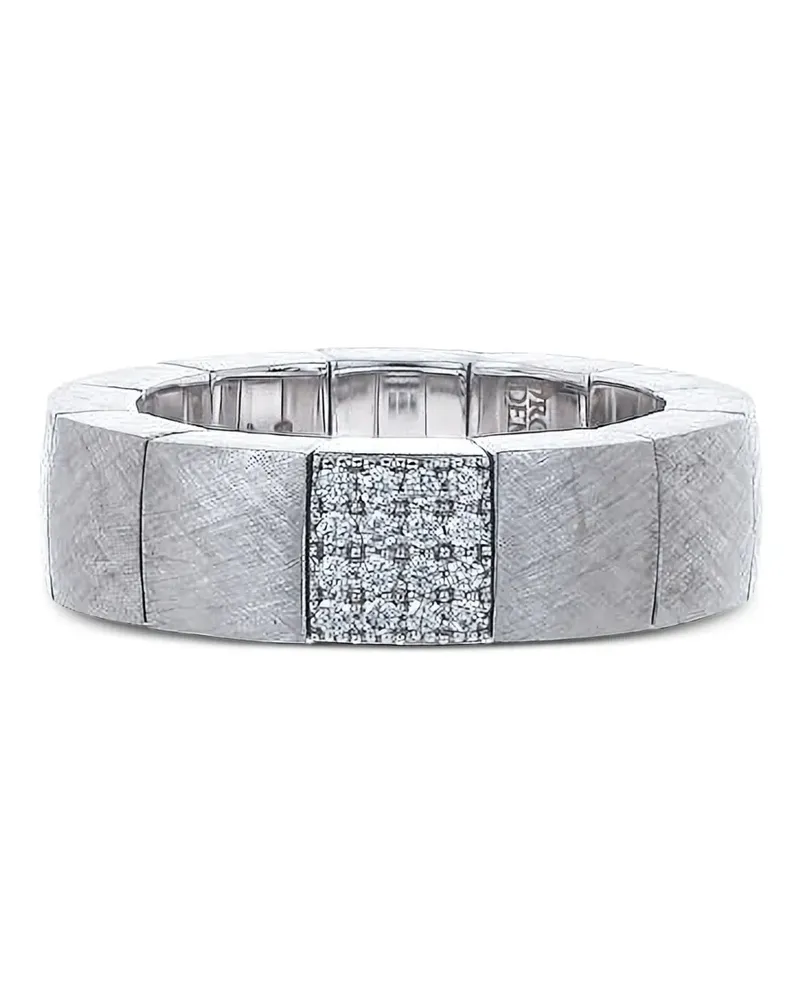 Roberto Demeglio Scacco diamond stretch ring - Silber Silber