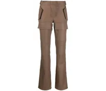 Cargohose aus Faux-Leder