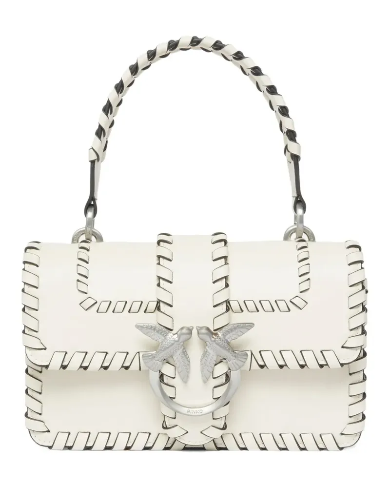 Pinko Mini Love Umhängetasche - Weiß Weiß