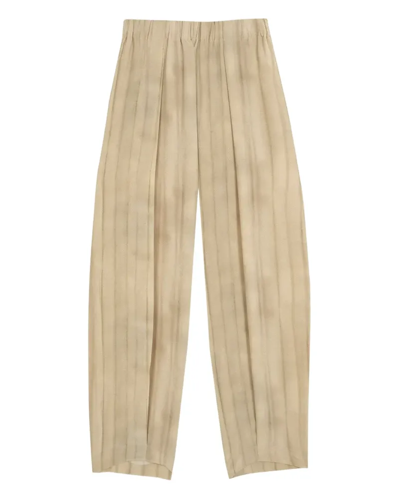 Cortana Fedra pleated print trousers - Nude Nude