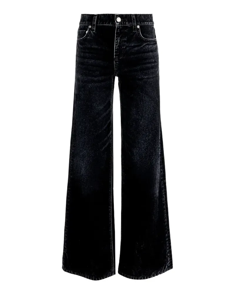 Alice + Olivia Amazing Baggy-Jeans - Schwarz Schwarz