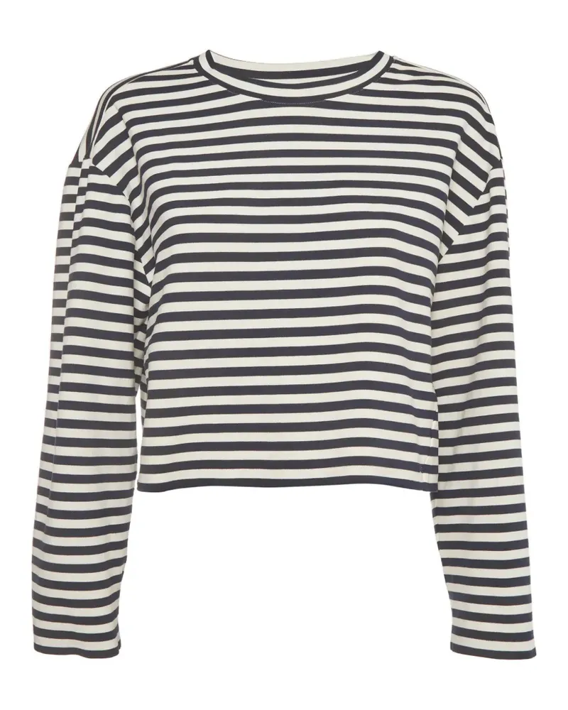 Maje Breton-striped T-shirt - Weiß Weiß