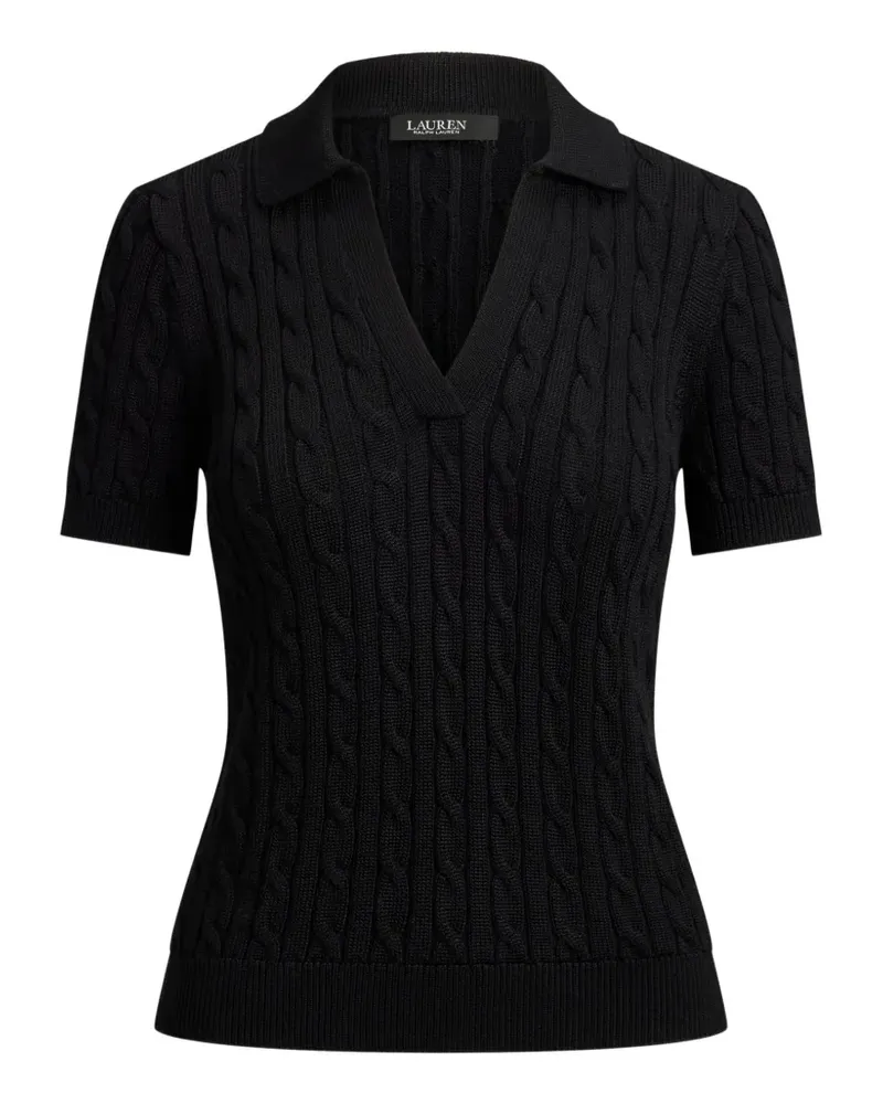 Ralph Lauren Pullover mit Zopfmuster - Schwarz Schwarz