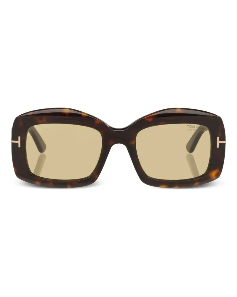 Tom Ford Venetia Sonnenbrille mit Metalldetail - Braun Braun