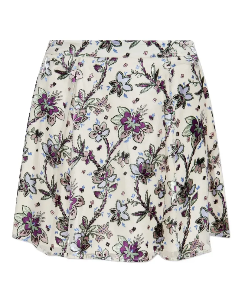 Kate Spade floral-print A-line skirt - Nude Nude