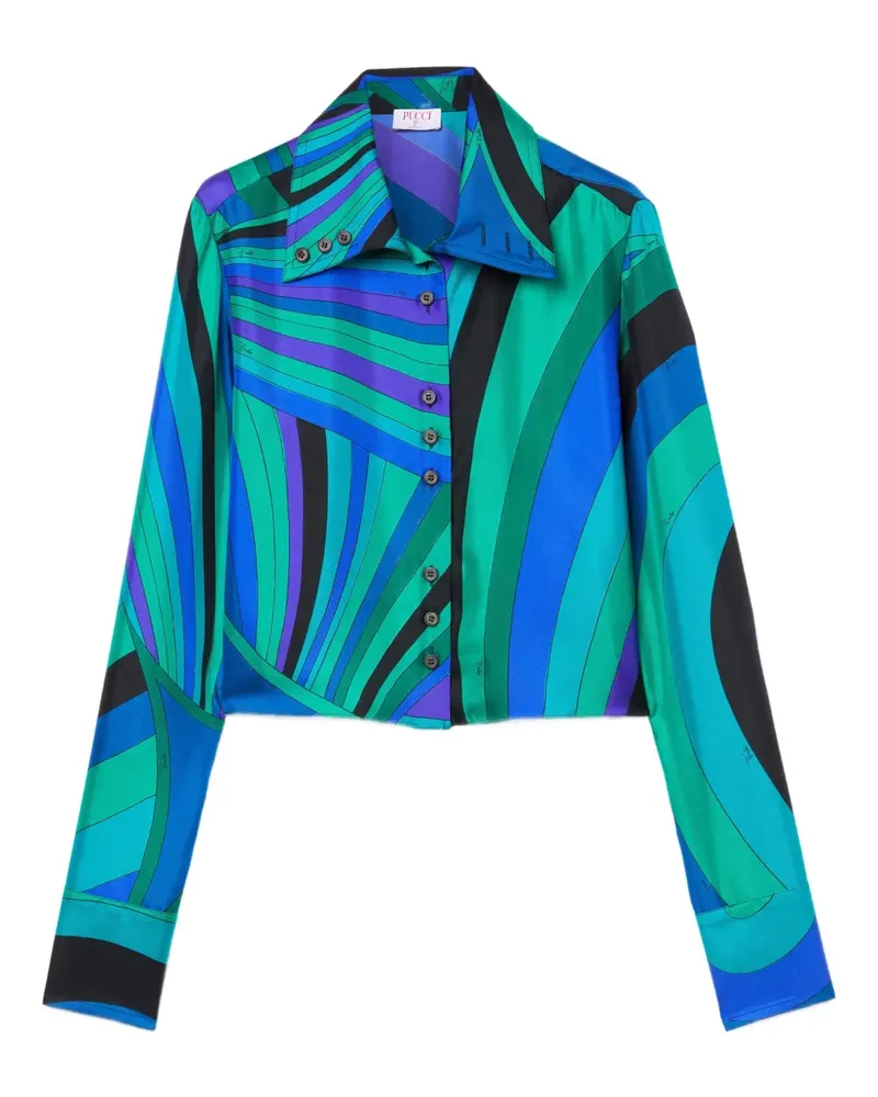 Emilio Pucci Hemd mit grafischem Print - Grün Grün
