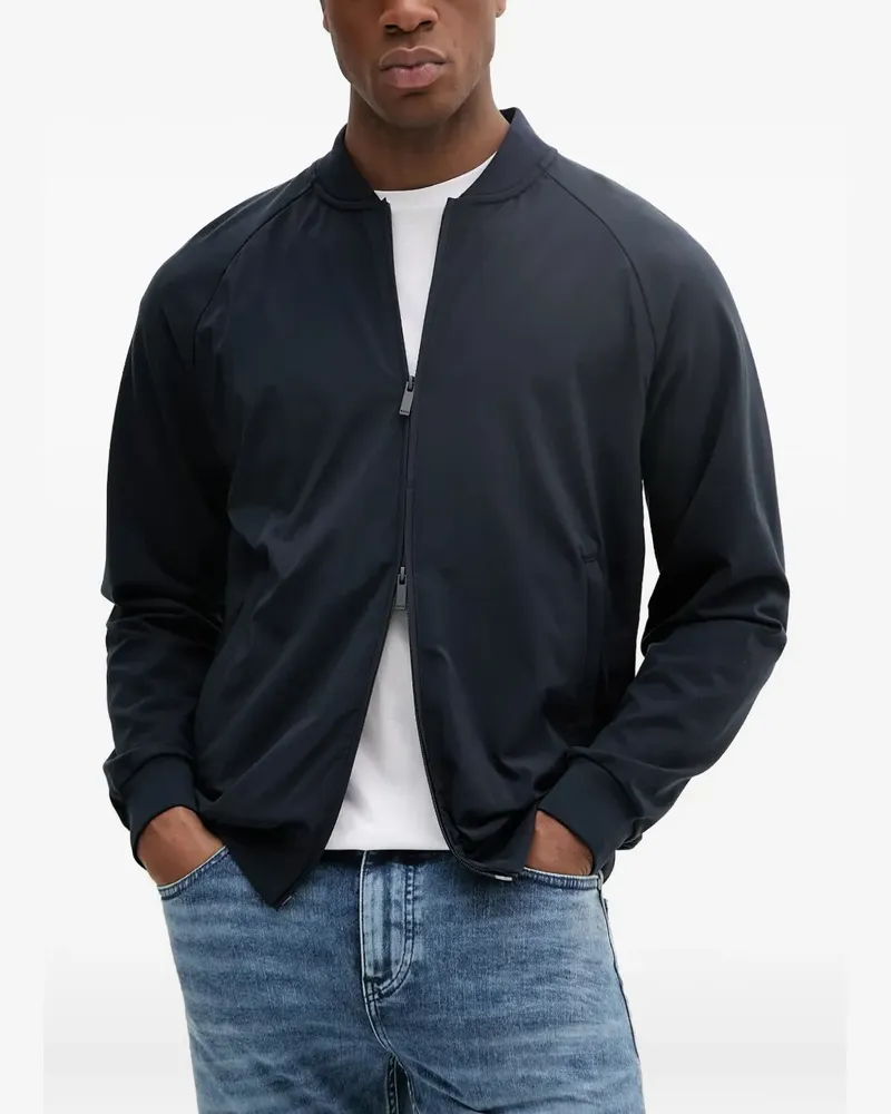 HUGO BOSS Bomberjacke mit Reißverschluss - Schwarz Schwarz