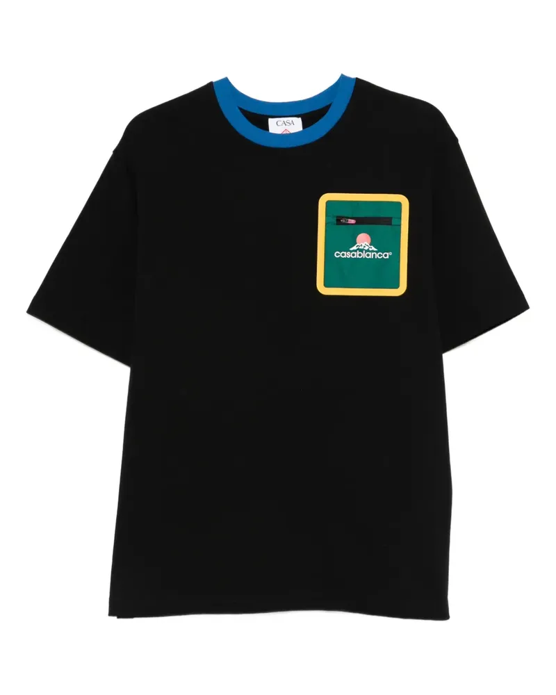 Casablanca Paris Montagne T-shirt - Schwarz Schwarz