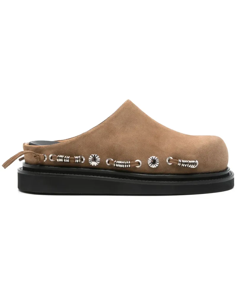 Toga Slipper aus Wildleder - Braun Braun