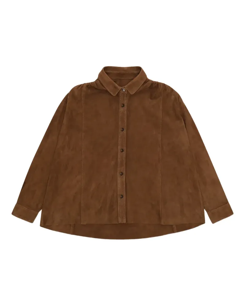 Fortela Arianna suede shirt - Braun Braun