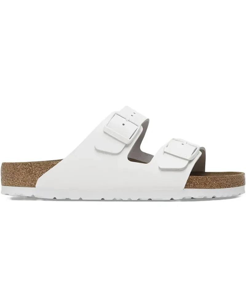 Birkenstock Arizona Soft Footbed Leather White Sandalen - Weiß Weiß