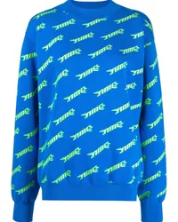 AMBUSH Pullover mit Intarsien-Logo Blau