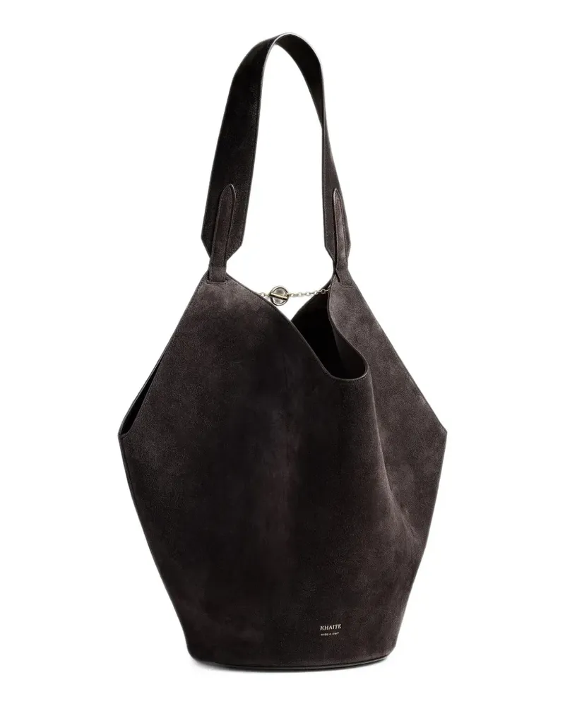 KHAITE Schultertasche aus Wildleder - Braun Braun