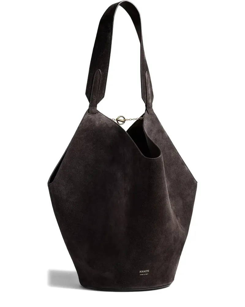 KHAITE Schultertasche aus Wildleder - Braun Braun