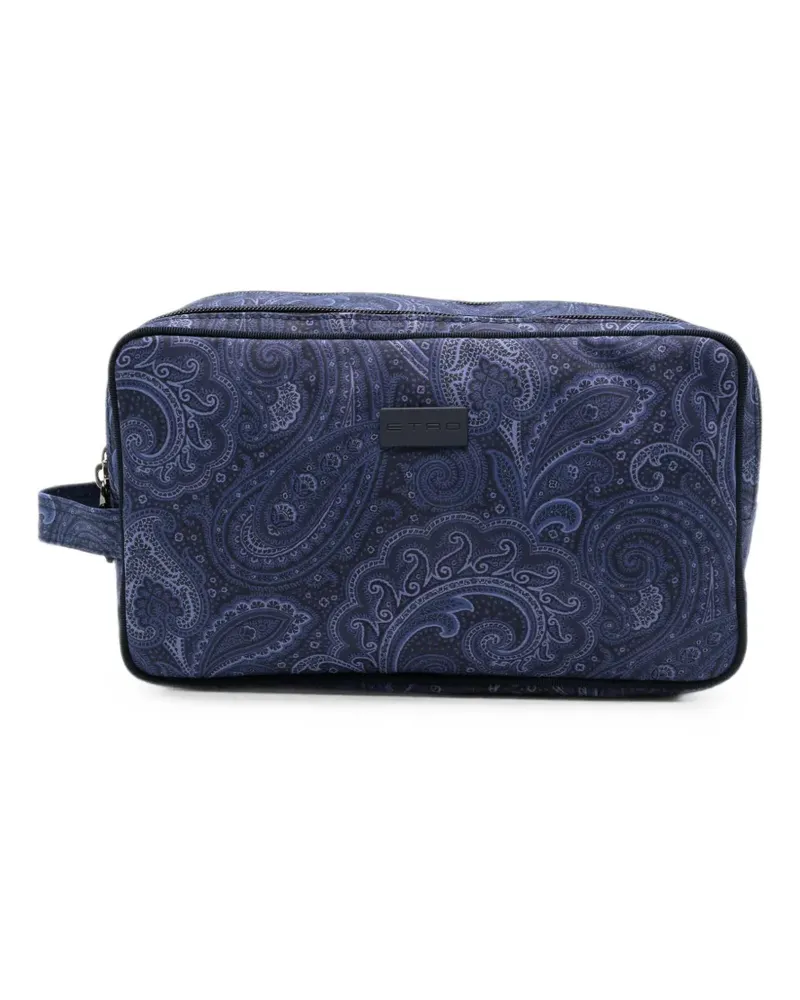 Etro paisley wash bag - Blau Blau