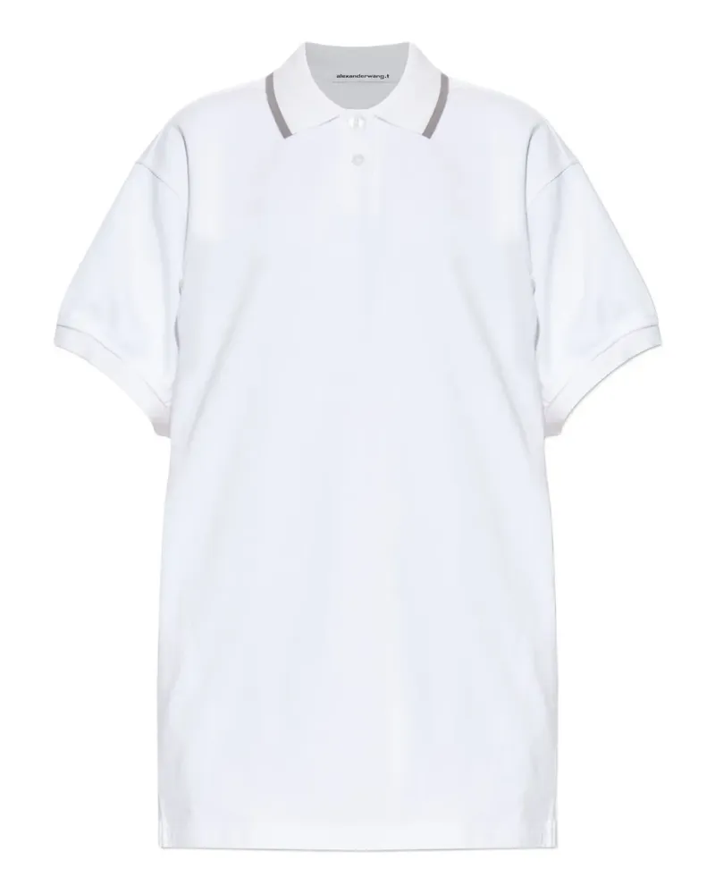 Alexander Wang polo-collar mini dress - Weiß Weiß