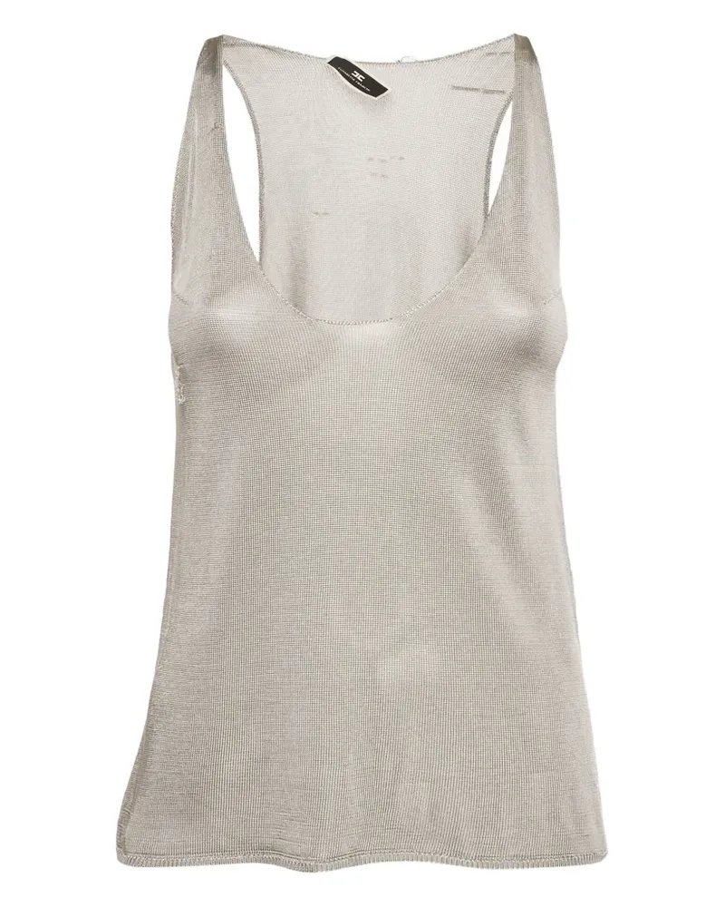 Elisabetta Franchi ribbed-knit tank top - Grau Grau