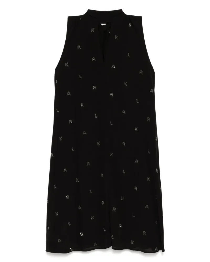 Karl Lagerfeld Karl Cocktailkleid mit Strass - Schwarz Schwarz