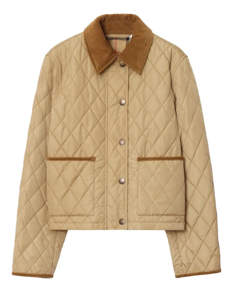 Burberry Gesteppte Cropped-Jacke - Nude Nude