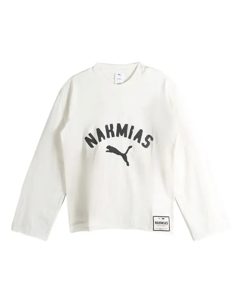 Puma x Nahmias logo-print long-sleeve top - Nude Nude