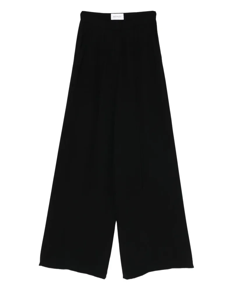 Mônot Plissierte Hose - Schwarz Schwarz