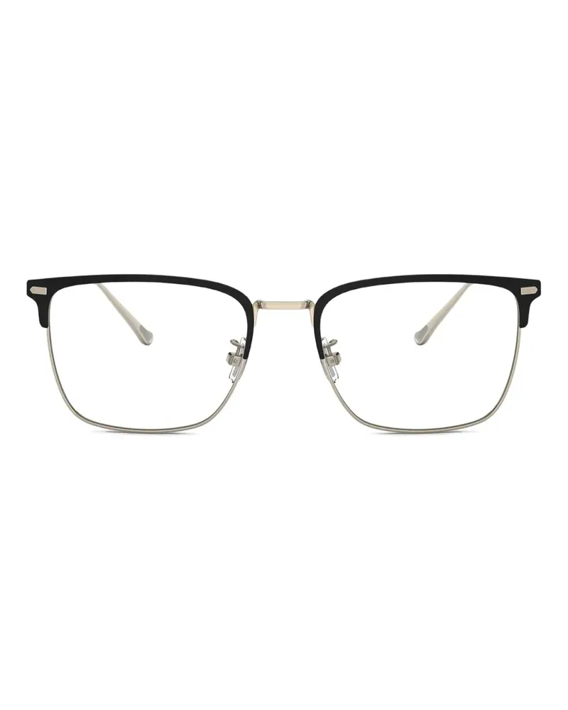 Coach Eckige Brille aus Titan - Schwarz Schwarz