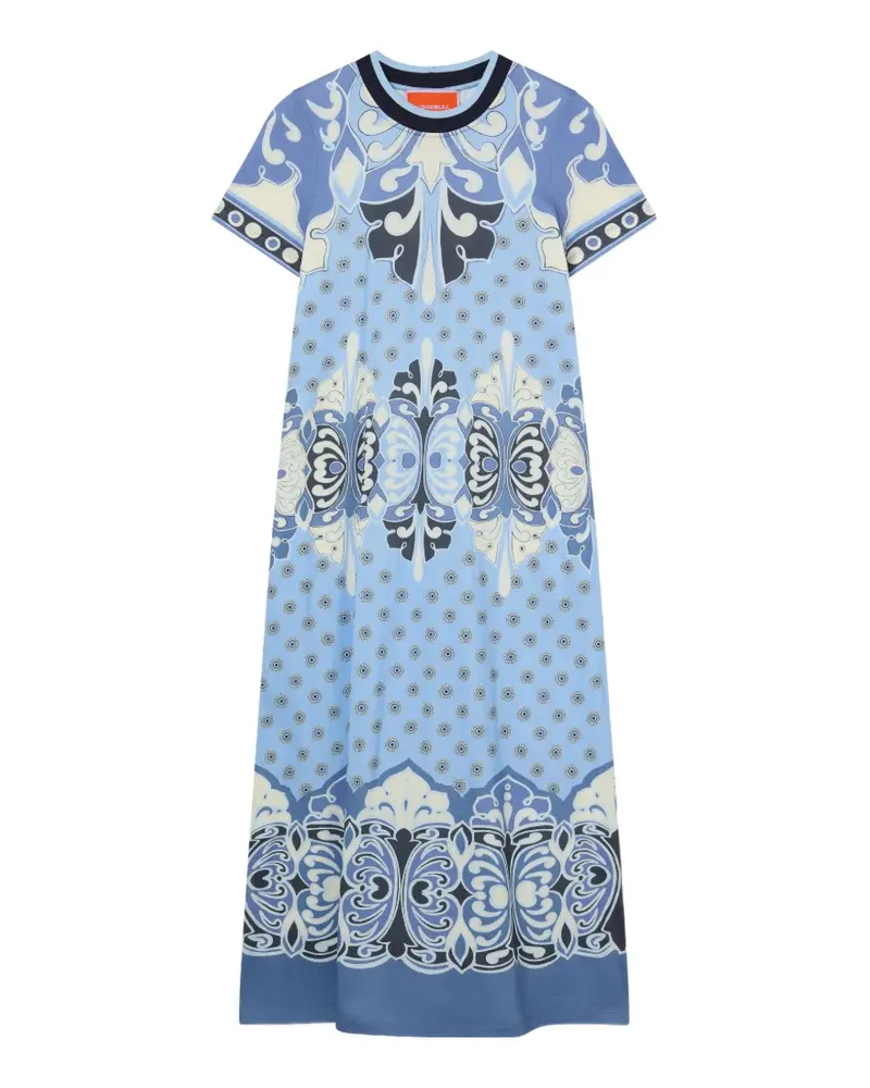 La DoubleJ Sportliches Swing Kleid - Blau Blau
