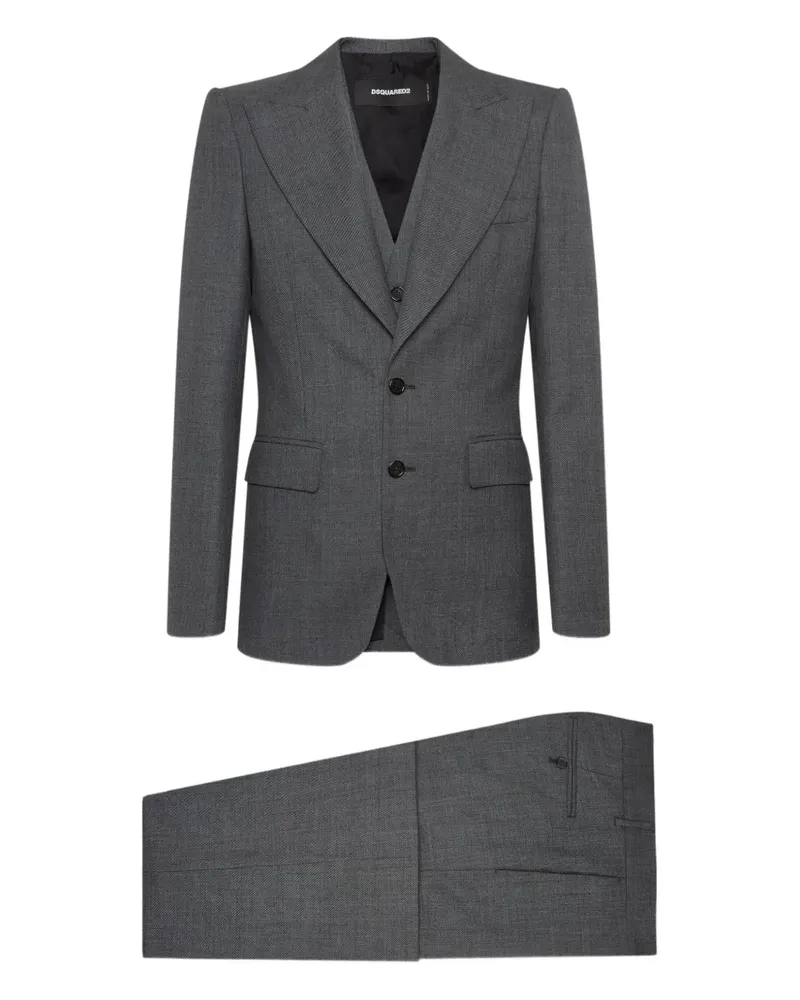 Dsquared2 Einreihiger 70s Anzug - Grau Grau