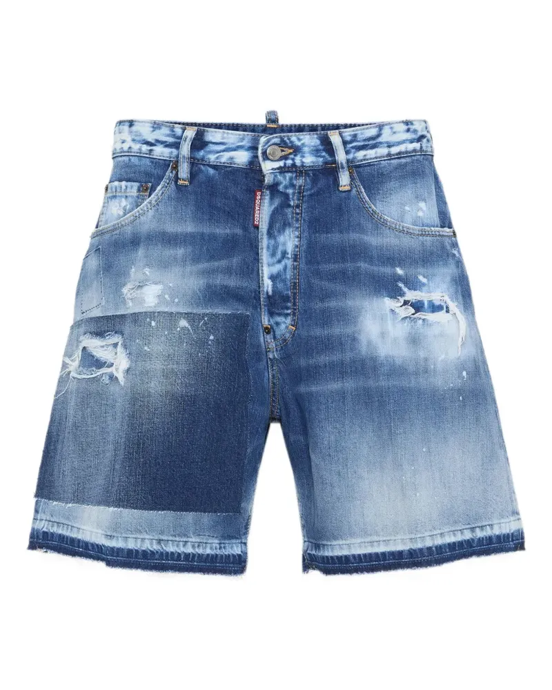 Dsquared2 Jeans-Shorts im Distressed-Look - Blau Blau