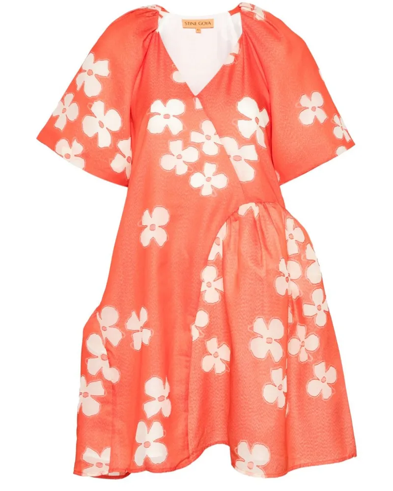 Stine Goya Cali Midikleid - Orange Orange