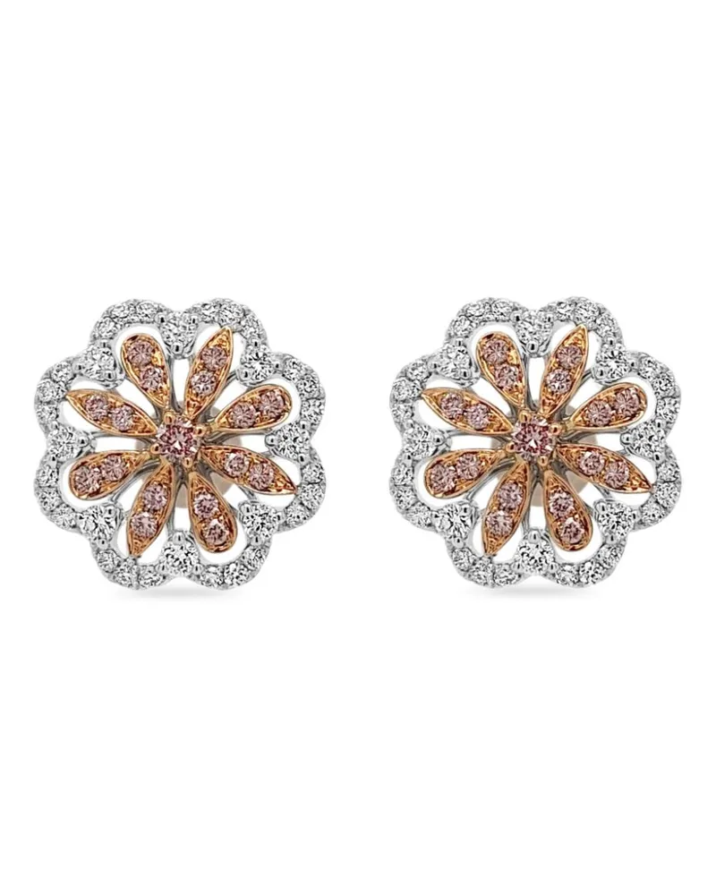 HYT Jewelry 18kt Weißgoldohrringe mit Diamanten Weiß