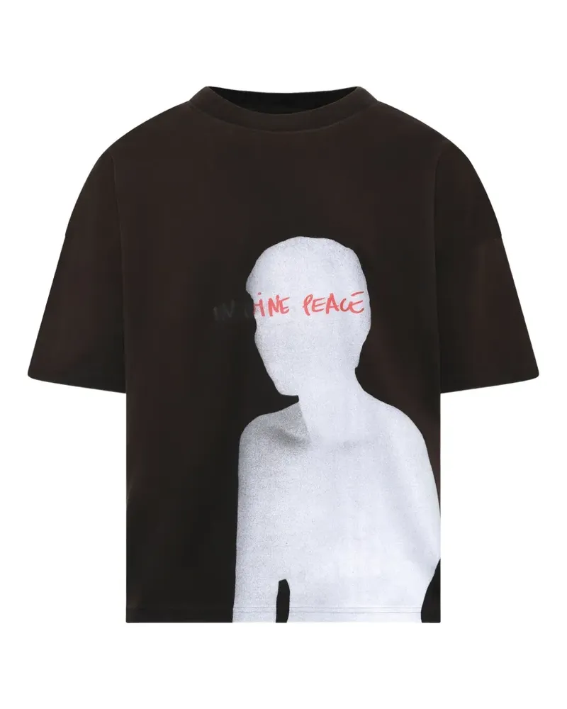 Egonlab Egonic T-Shirt mit grafischem Print - Schwarz Schwarz