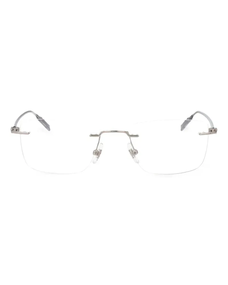 Montblanc MB0431O Brille mit eckigem Gestell - Grau Grau