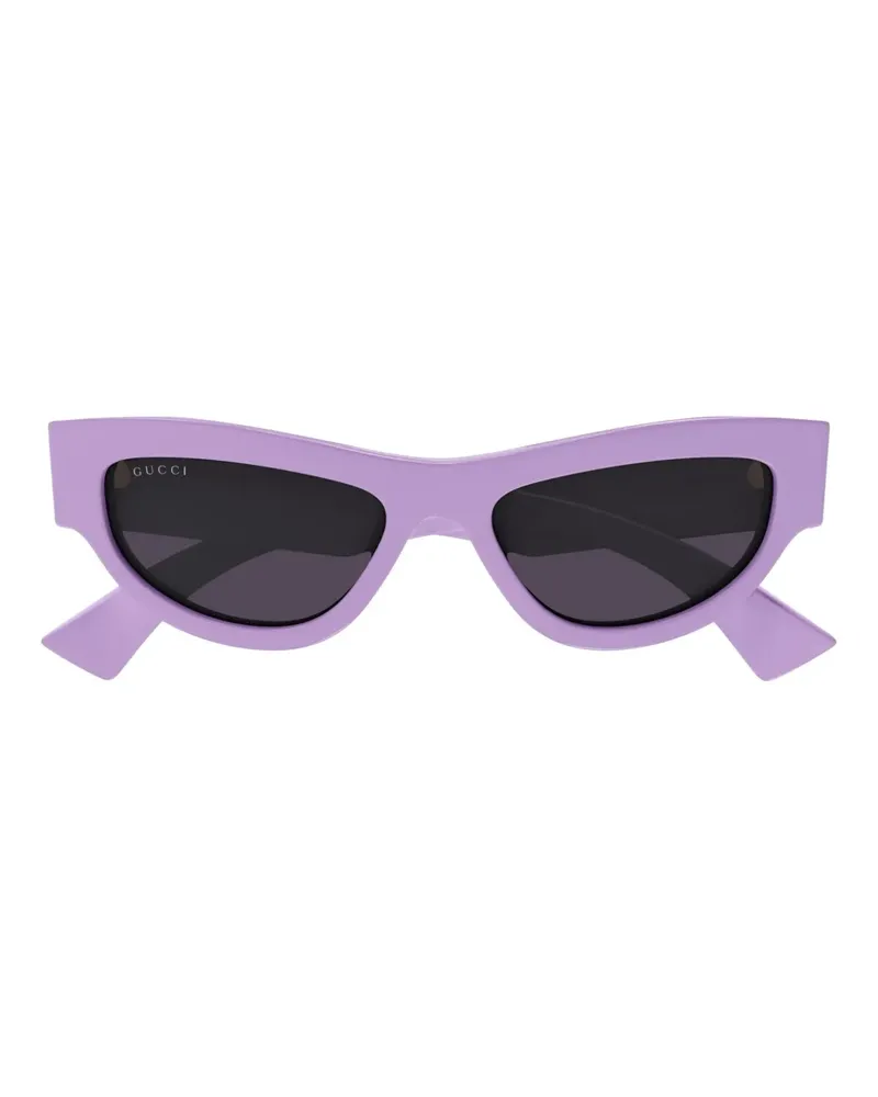 Gucci Cat-Eye-Sonnenbrille mit Logo - Violett Violett