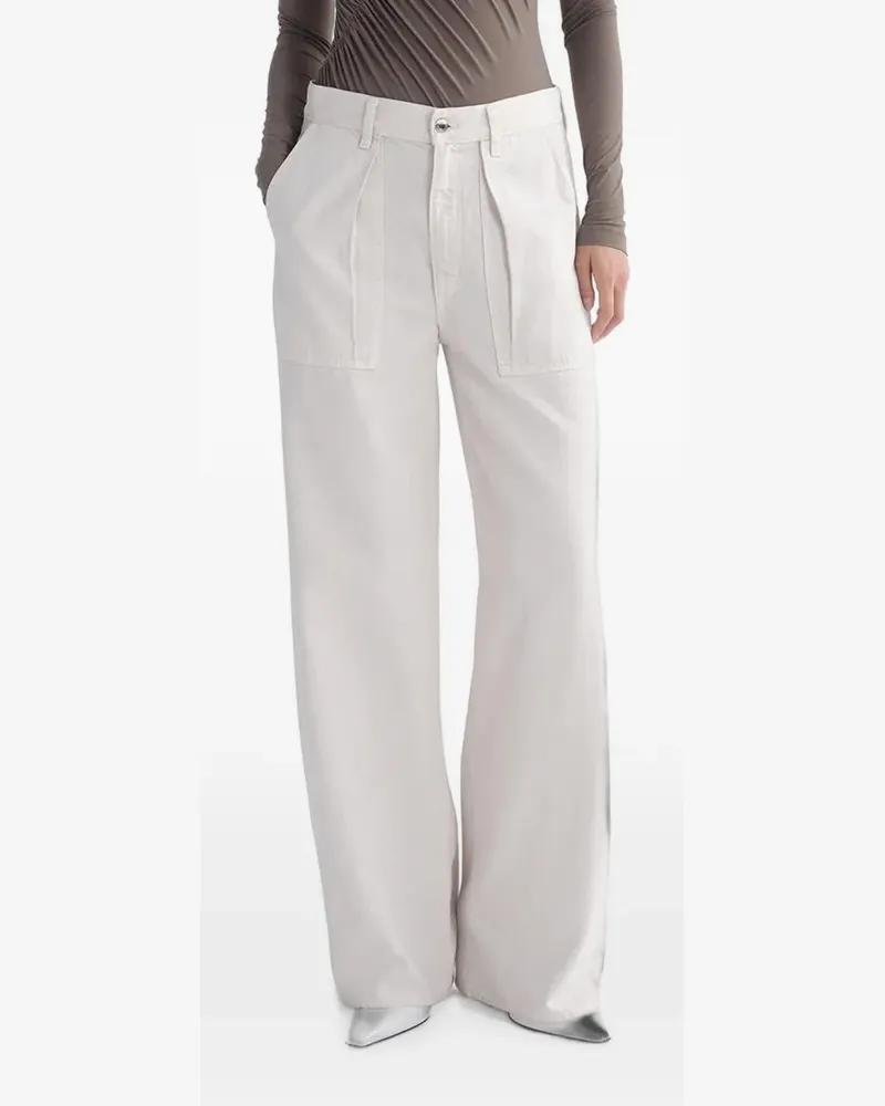 Citizens of humanity pleat-detail palazzo pants - Nude Nude