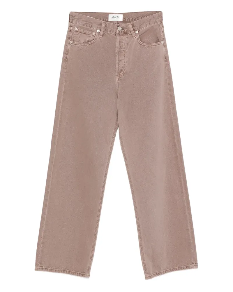 AGOLDE Jeans mit geknöpftem Hosenschlitz - Nude Nude
