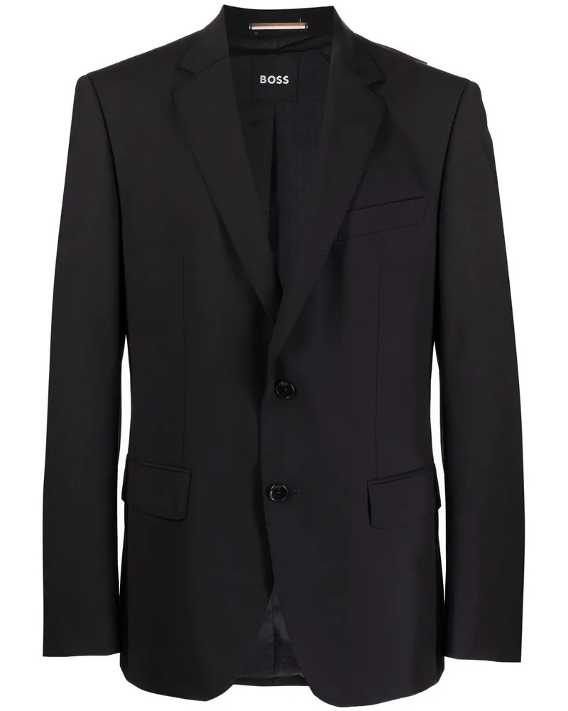 HUGO BOSS Einreihiges Sakko - Schwarz Schwarz