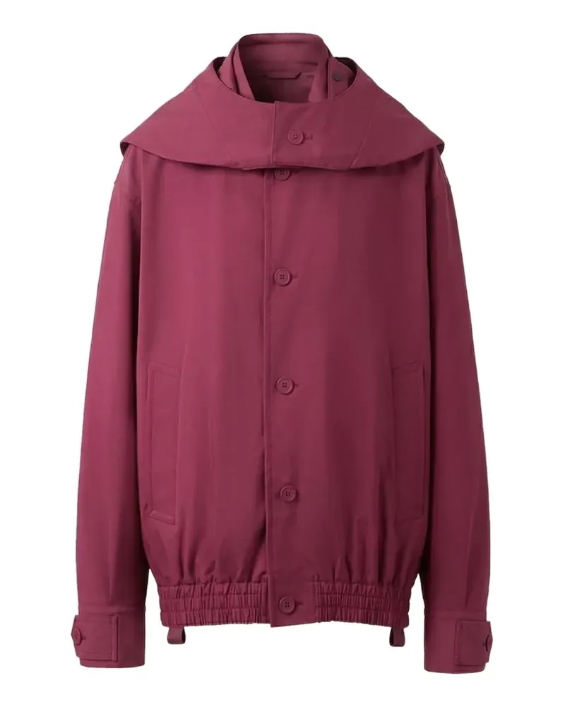 Issey Miyake Carrier Carried button-up hooded jacket - Rot Rot