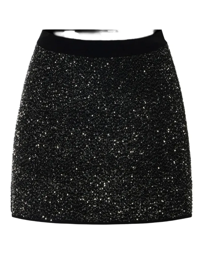 Elisabetta Franchi knit skirt with sequins - Schwarz Schwarz