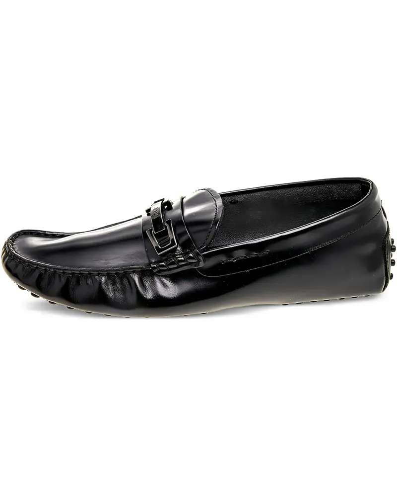 TOD'S Pre-owned Loafer mit Schnallendetail - Schwarz Schwarz